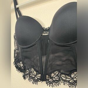 Vintage Cotton Club Roberto Crescentini Corset Bustier Butterfly Accent Sz 34C